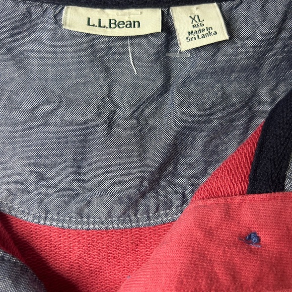 LL bean long sleeve rugby shirt size xl - Picture 3 of 6